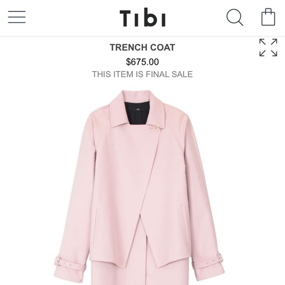 tibi pink coat